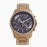 Buy Shop Armani Exchange Banks Chronograph Black Dial Gold Steel Strap Watch For Men - AX1721 USA Online