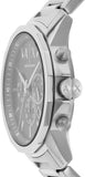 Buy Shop Armani Exchange Banks Chronograph Black Dial Silver Steel Strap Watch For Men - AX1720 USA Online