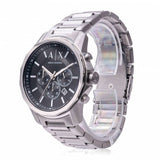 Buy Shop Armani Exchange Banks Chronograph Black Dial Silver Steel Strap Watch For Men - AX1720 USA Online