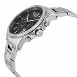 Buy Shop Armani Exchange Banks Chronograph Black Dial Silver Steel Strap Watch For Men - AX1720 USA Online