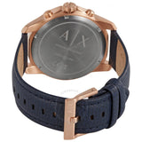 Buy Shop Armani Exchange Banks Chronograph Blue Dial Blue Leather Strap Watch For Men - AX1723 USA Online