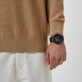 Buy Shop Armani Exchange Banks Chronograph Blue Dial Grey Steel Strap Watch For Men - AX1731 USA Online