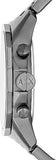 Buy Shop Armani Exchange Banks Chronograph Blue Dial Grey Steel Strap Watch For Men - AX1731 USA Online