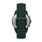 Buy Shop Armani Exchange Banks Chronograph Green Dial Green Leather Strap Watch For Men - AX1725 USA Online
