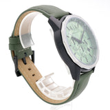 Buy Shop Armani Exchange Banks Chronograph Green Dial Green Leather Strap Watch For Men - AX1725 USA Online