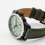 Buy Shop Armani Exchange Banks Chronograph Green Dial Green Leather Strap Watch For Men - AX1725 USA Online