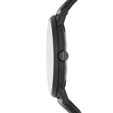 Buy Shop Armani Exchange Cayde Analog Black Dial Black Leather Strap Watch For Men - AX7120 USA Online