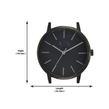 Buy Shop Armani Exchange Cayde Analog Black Dial Black Steel Strap Watch For Men - AX2701 USA Online