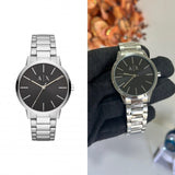 Buy Shop Armani Exchange Cayde Analog Black Dial Silver Steel Strap Watch For Men - AX2700 USA Online