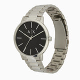 Buy Shop Armani Exchange Cayde Analog Black Dial Silver Steel Strap Watch For Men - AX2700 USA Online