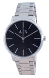 Buy Shop Armani Exchange Cayde Analog Black Dial Silver Steel Strap Watch For Men - AX2700 USA Online