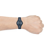 Buy Shop Armani Exchange Cayde Analog Blue Dial Blue Steel Strap Watch For Men - AX2702 USA Online