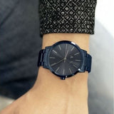 Buy Shop Armani Exchange Cayde Analog Blue Dial Blue Steel Strap Watch For Men - AX2702 USA Online