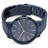 Buy Shop Armani Exchange Cayde Analog Blue Dial Blue Steel Strap Watch For Men - AX2702 USA Online