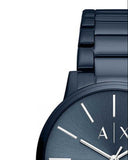 Buy Shop Armani Exchange Cayde Analog Blue Dial Blue Steel Strap Watch For Men - AX2702 USA Online