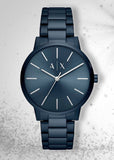 Buy Shop Armani Exchange Cayde Analog Blue Dial Blue Steel Strap Watch For Men - AX2702 USA Online