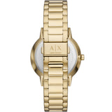 Buy Shop Armani Exchange Cayde Analog Gold Dial Gold Steel Strap Watch For Men - AX2707 USA Online