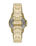 Buy Shop Armani Exchange Cayde Analog Gold Dial Gold Steel Strap Watch For Men - AX2707 USA Online