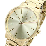 Buy Shop Armani Exchange Cayde Analog Gold Dial Gold Steel Strap Watch For Men - AX2707 USA Online