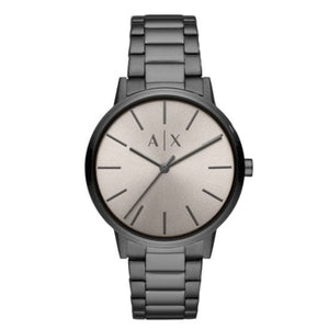 Buy Shop Armani Exchange Cayde Analog Grey Dial Grey Steel Strap Watch For Men - AX2722 USA Online