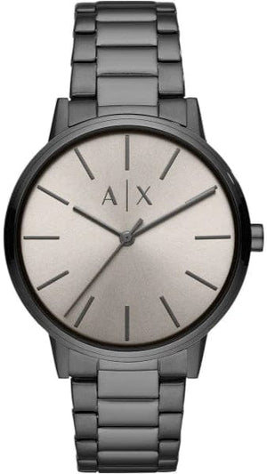 Buy Shop Armani Exchange Cayde Analog Grey Dial Grey Steel Strap Watch For Men - AX2722 USA Online