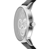 Buy Shop Armani Exchange Cayde Chronograph Black Dial Black Leather Strap Watch for Men - AX2745 USA Online
