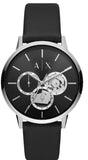 Buy Shop Armani Exchange Cayde Chronograph Black Dial Black Leather Strap Watch for Men - AX2745 USA Online