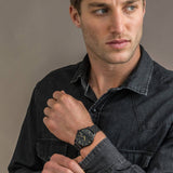Buy Shop Armani Exchange Cayde Chronograph Black Dial Black Mesh Strap Watch For Men - AX2716 USA Online