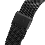 Buy Shop Armani Exchange Cayde Chronograph Black Dial Black Mesh Strap Watch For Men - AX2716 USA Online
