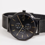 Buy Shop Armani Exchange Cayde Chronograph Black Dial Black Mesh Strap Watch For Men - AX2716 USA Online