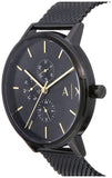 Buy Shop Armani Exchange Cayde Chronograph Black Dial Black Mesh Strap Watch For Men - AX2716 USA Online