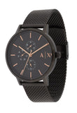 Buy Shop Armani Exchange Cayde Chronograph Black Dial Black Mesh Strap Watch For Men - AX2716 USA Online