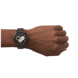 Buy Shop Armani Exchange Cayde Chronograph Black Dial Black Steel Strap Watch for Men - AX2748 USA Online