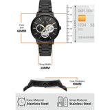 Buy Shop Armani Exchange Cayde Chronograph Black Dial Black Steel Strap Watch for Men - AX2748 USA Online