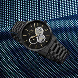 Buy Shop Armani Exchange Cayde Chronograph Black Dial Black Steel Strap Watch for Men - AX2748 USA Online