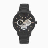 Buy Shop Armani Exchange Cayde Chronograph Black Dial Black Steel Strap Watch for Men - AX2748 USA Online