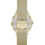 Buy Shop Armani Exchange Cayde Chronograph Black Dial Gold Mesh Strap Watch For Men - AX2715 USA Online