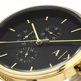 Buy Shop Armani Exchange Cayde Chronograph Black Dial Gold Mesh Strap Watch For Men - AX2715 USA Online