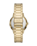 Buy Shop Armani Exchange Cayde Chronograph Black Dial Gold Steel Strap Watch for Men - AX2747 USA Online