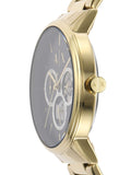 Buy Shop Armani Exchange Cayde Chronograph Black Dial Gold Steel Strap Watch for Men - AX2747 USA Online