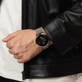 Buy Shop Armani Exchange Cayde Chronograph Black Dial Silver Mesh Strap Watch For Men - AX2714 USA Online