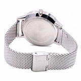 Buy Shop Armani Exchange Cayde Chronograph Black Dial Silver Mesh Strap Watch For Men - AX2714 USA Online