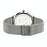 Buy Shop Armani Exchange Cayde Chronograph Black Dial Silver Mesh Strap Watch For Men - AX2714 USA Online
