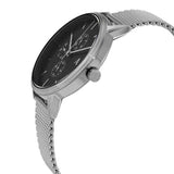 Buy Shop Armani Exchange Cayde Chronograph Black Dial Silver Mesh Strap Watch For Men - AX2714 USA Online