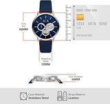 Buy Shop Armani Exchange Cayde Chronograph Blue Dial Blue Leather Strap Watch for Men - AX2746 USA Online