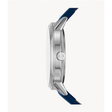 Buy Shop Armani Exchange Cayde Chronograph Blue Dial Blue Leather Strap Watch for Men - AX2746 USA Online