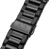 Buy Shop Armani Exchange Cayde Multicolor Dial Black Steel Strap Watch For Men - AX2725 USA Online