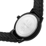 Buy Shop Armani Exchange Cayde Multicolor Dial Black Steel Strap Watch For Men - AX2725 USA Online