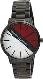 Buy Shop Armani Exchange Cayde Multicolor Dial Black Steel Strap Watch For Men - AX2725 USA Online