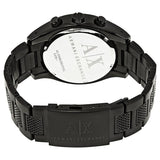 Buy Shop Armani Exchange Chronograph Black Dial Black Steel Strap Watch For Men - AX1605 USA Online